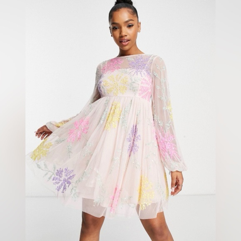 Floral Embroidered Dress 10
